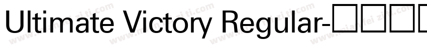 Ultimate Victory Regular字体转换